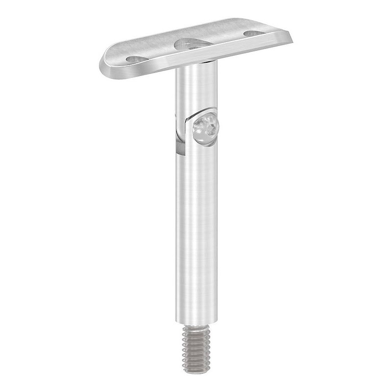 Tige articulée Ø 12mm avec plaque de raccordement de mains courantes 33,7mm, V2A