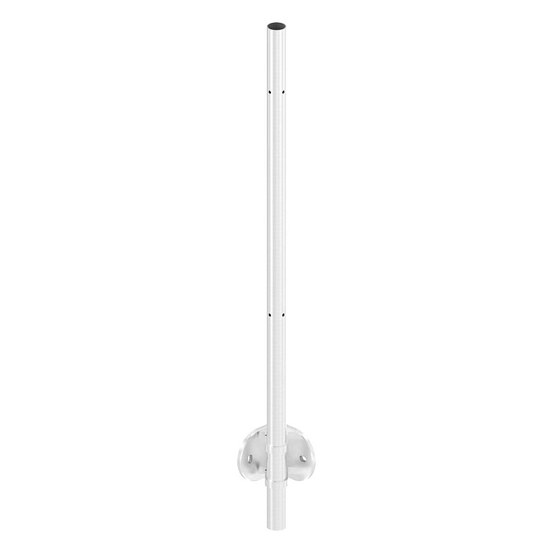 Stainless steel post AISI304 for wall mounting for 90° inner corner, H: 1190mm
