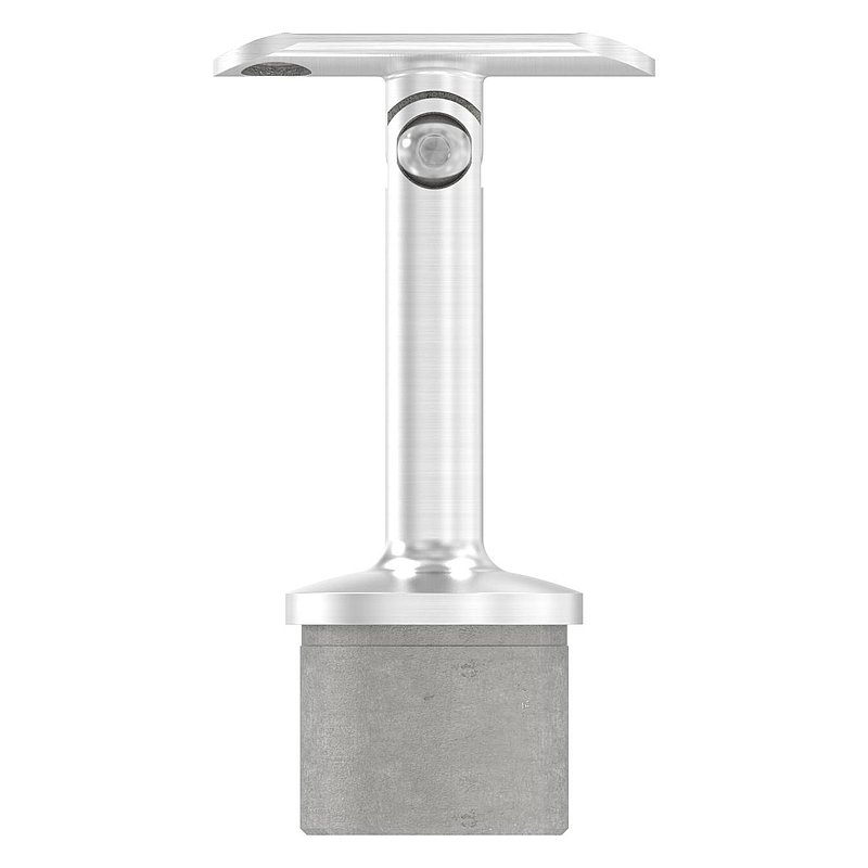 Rohrabschlussstopfen mit Gelenk und Platte, für 42,4x2,0mm, V4A