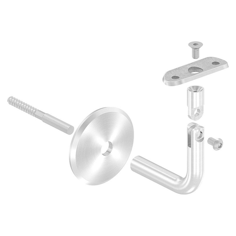 Handrail bracket with joint, handrail connection plate 42.4mm, AISI304