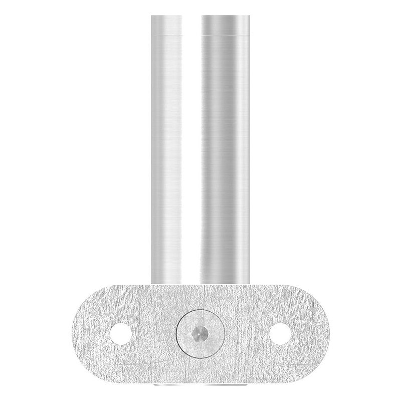 Support mural avec plaque de fixation pour main-courante plate, V2A