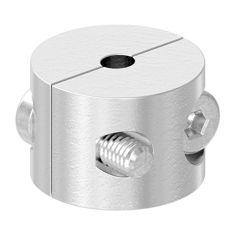 Rundklemme 2-teilig für Seil Ø 3mm, V4A