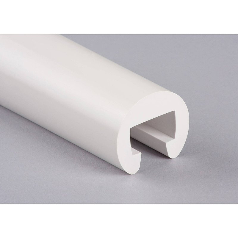 Kunststoffhandlauf Ø 40mm für 25x15mm, signalweiß