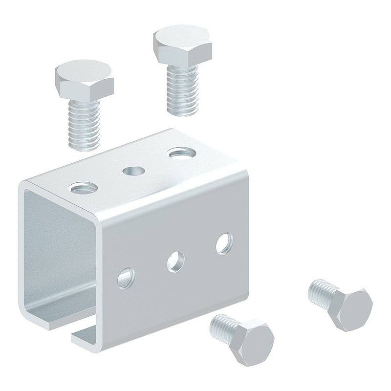 Connector for overhead door tracks