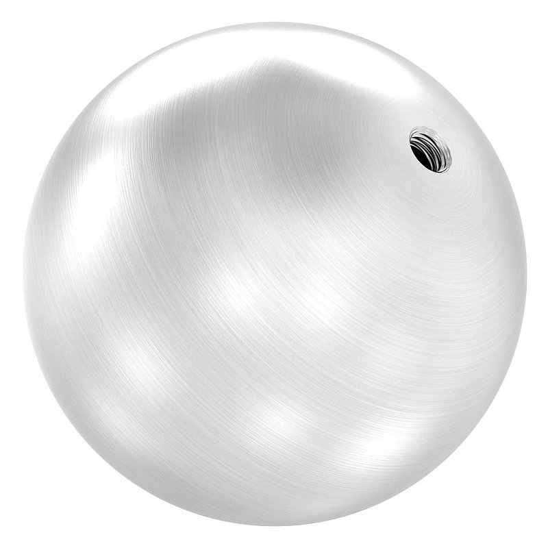 Hohlkugel Ø 80mm mit Gewinde M8, V2A
