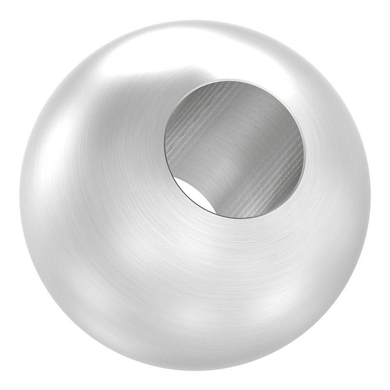 Vollkugel Ø 30mm mit Durchgangsbohrung 12,2mm, V2A