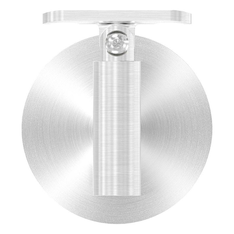 Sensa Design 2, for tube 42.4mm, for mounting on glass, with joint for incline, AISI304