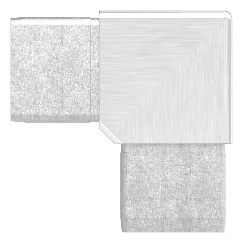 Eckstück 90° mit 3 Abgängen für Rohr 40x40x2,0mm