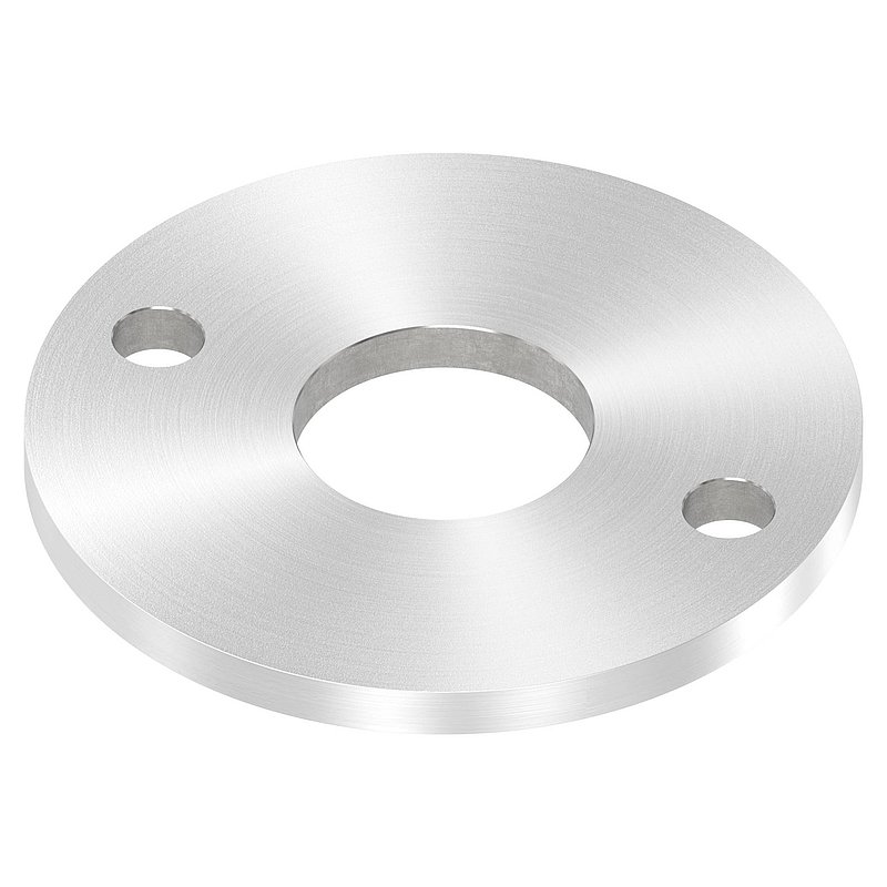 Ankerplatte Ø 120x8mm, mit Rundschliff, V2A