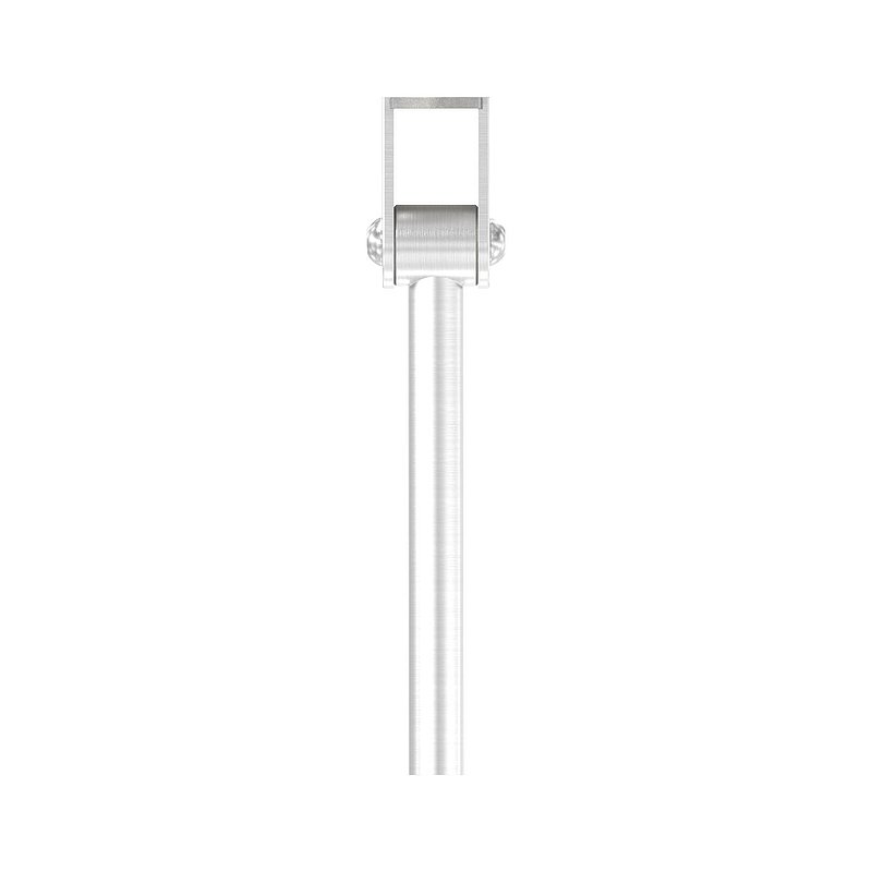 Goupille avec plaque de raccordement et articulation pour main courante LED, V2A