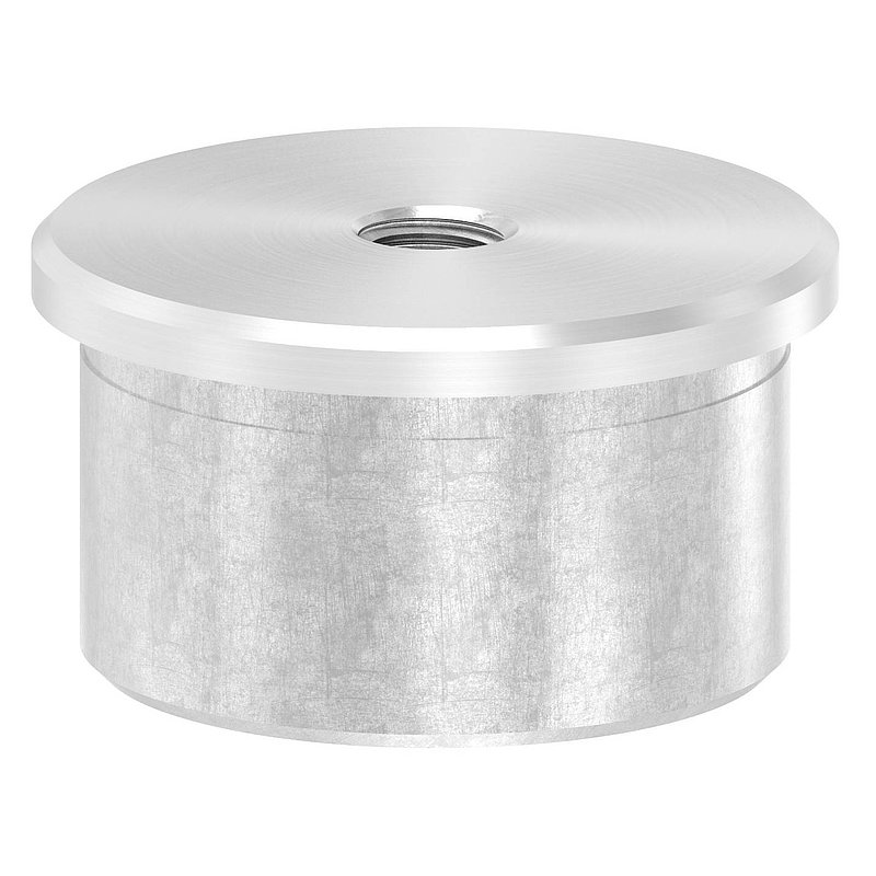 Rohrabschlussstopfen zum Kleben mit M8 für 42,4x2,5mm, V2A