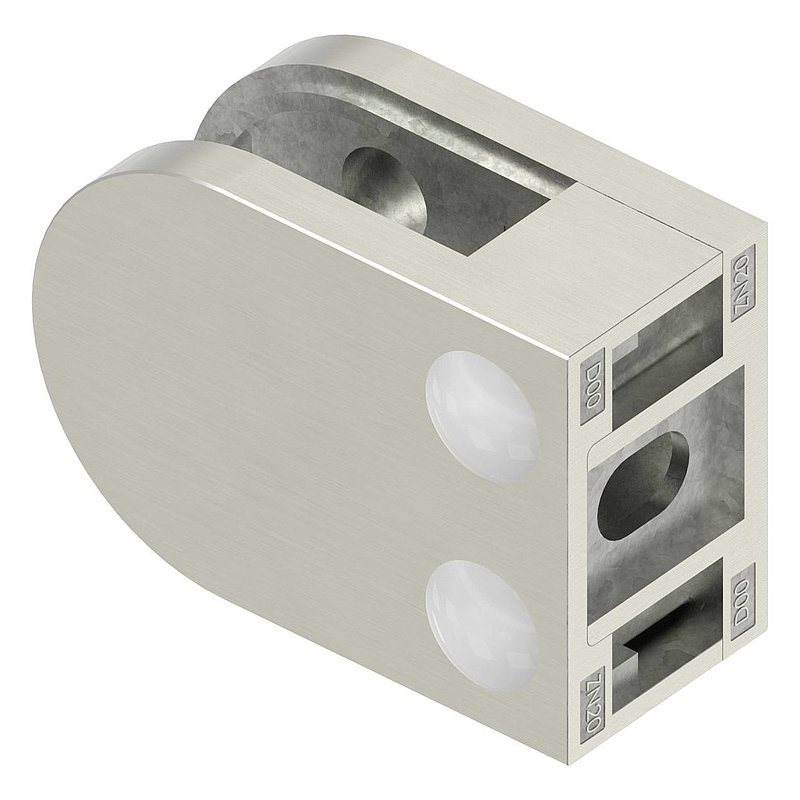 Pince à verre modèle 32, jonction: droite, aspect inox