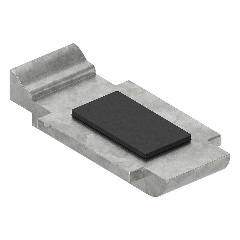 Sicherungsplatte für Mod. 34 , Zink roh