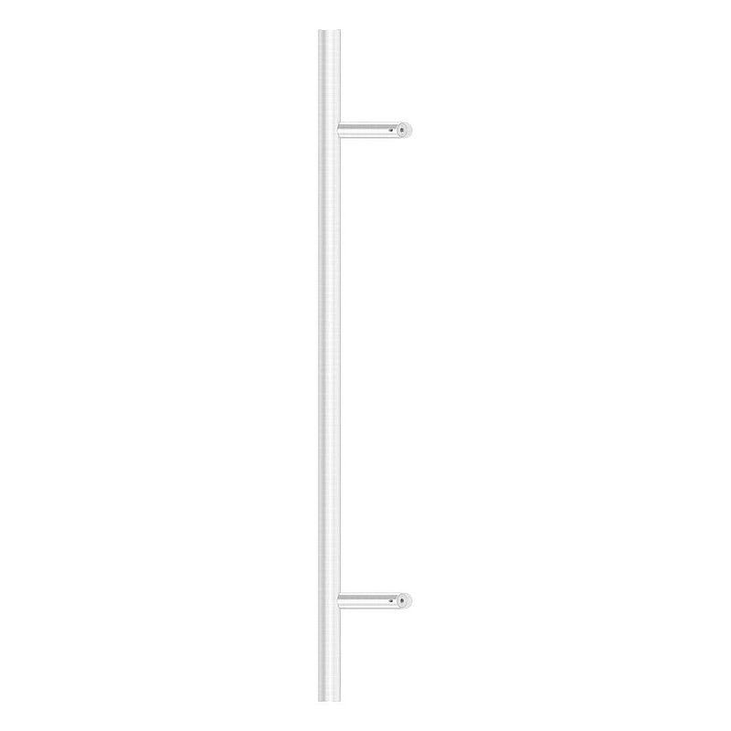 Stoßgriff inkl. Halter mit 45° Schräge 45° mit L: 1000mm, V2A