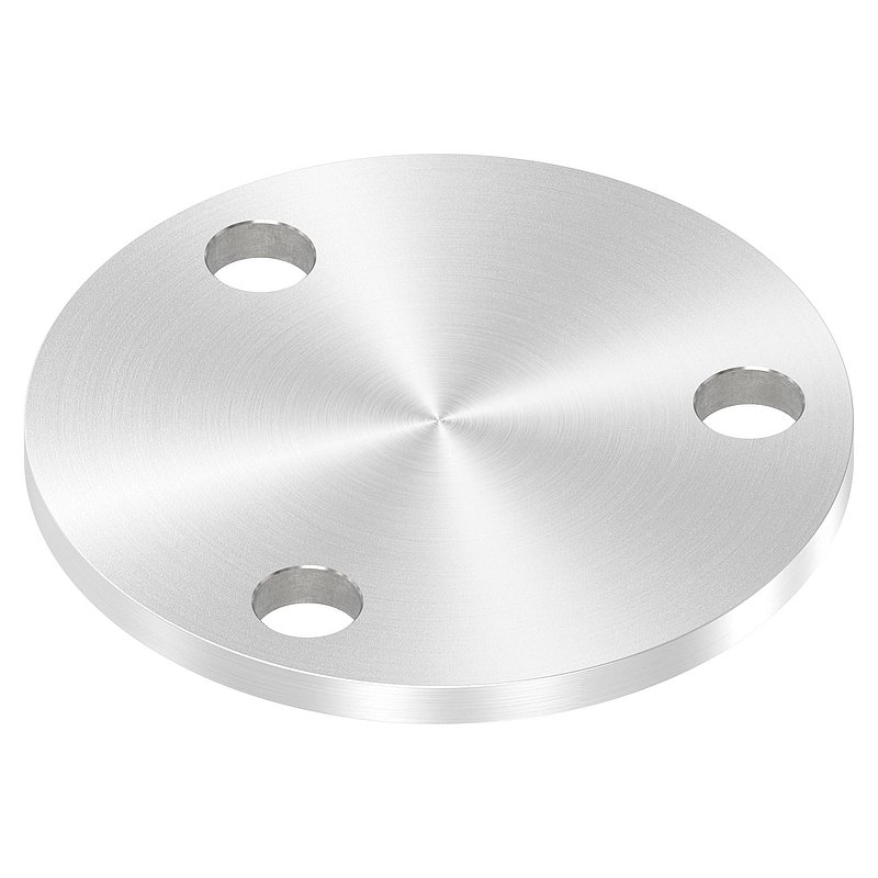 Ankerplatte Ø 100x6mm, mit Rundschliff, V2A