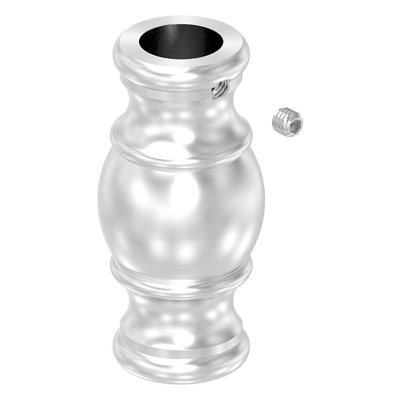 Zierhülse mit Durchgangsbohrung 12,5mm, V2A