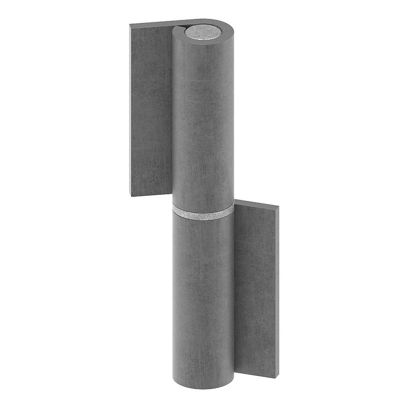 Weld-on hinge 2-piece with loose spigot