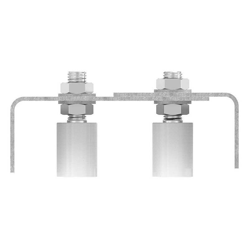 Guide bracket, double, AISI304
