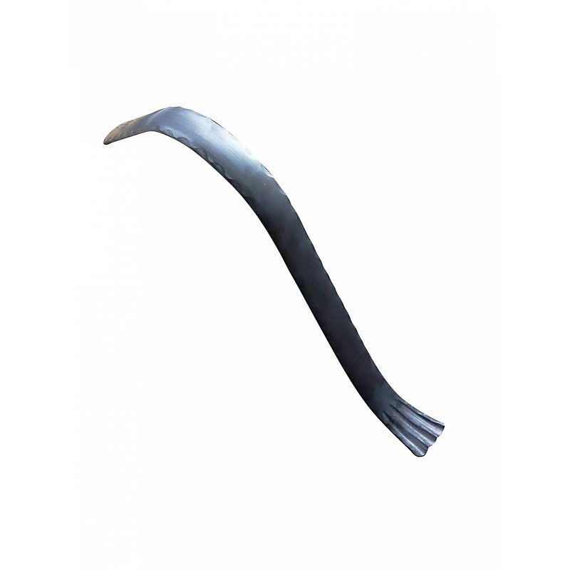 Handlaufanfänger S235JR, 40x8mm, geschwungen