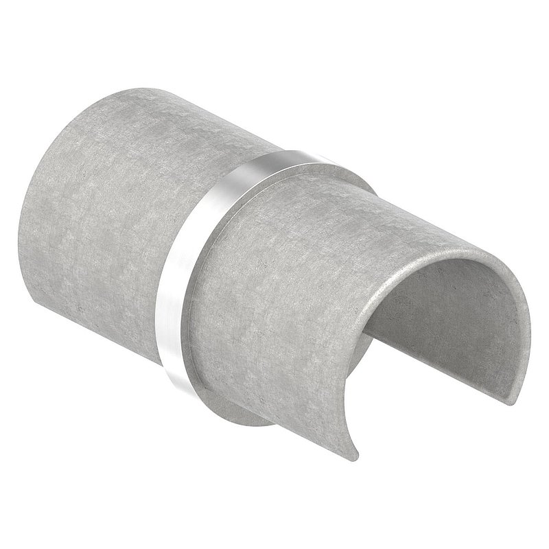 Raccord de tube pour tube à rainure LED 42,4mm, V2A