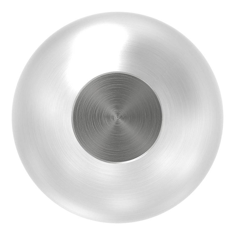 Vollkugel Ø 30mm mit Sackloch 12,6mm, V2A