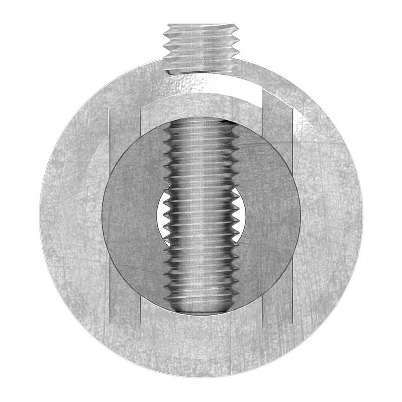 Anschlussstück 90°, Anschluss oben: 33,7mm, V2A