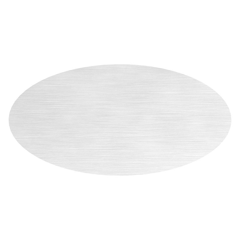 Endkappe, flach, für Oval-Nutrohr, V2A