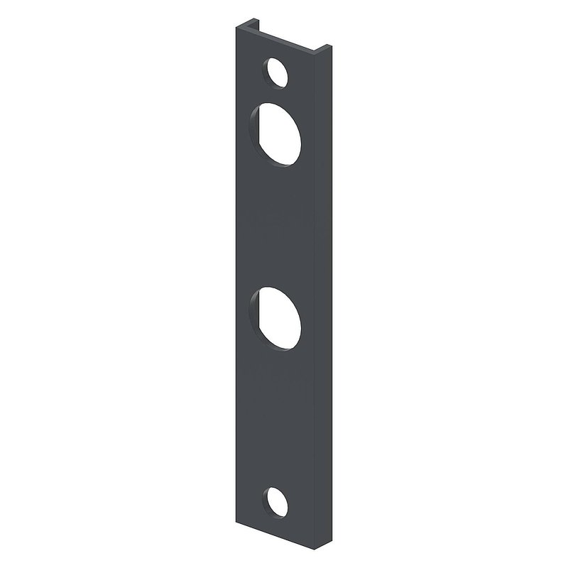 Adapter für Gittertorschlösser GTS2, für Rundrohre Ø 33 - 60mm, RAL 7016