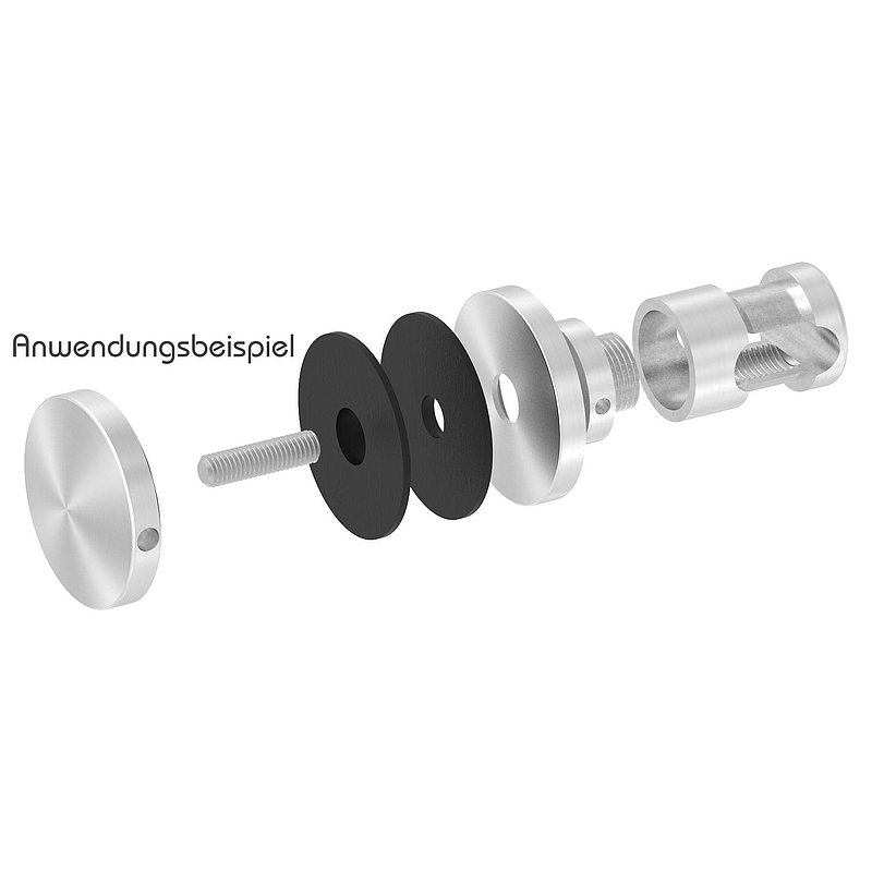 Glaspunkthalter Ø 52 mm, passend zu Brenk-Halter, V2A