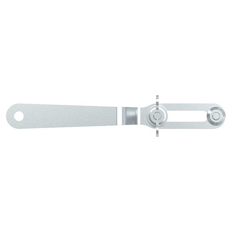Fork spanner for sliding glass door, AISI304