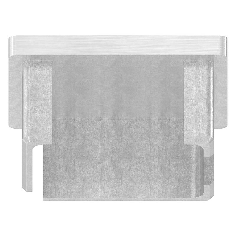 Einsteckkappe, für Rohr 50x40x3,0mm, V2A