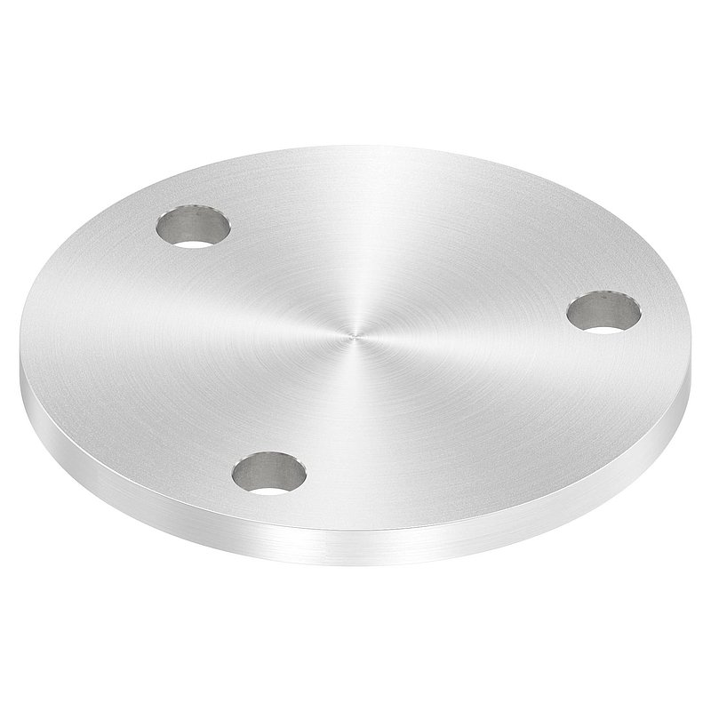 Ankerplatte Ø 120x8mm, mit Rundschliff, V2A