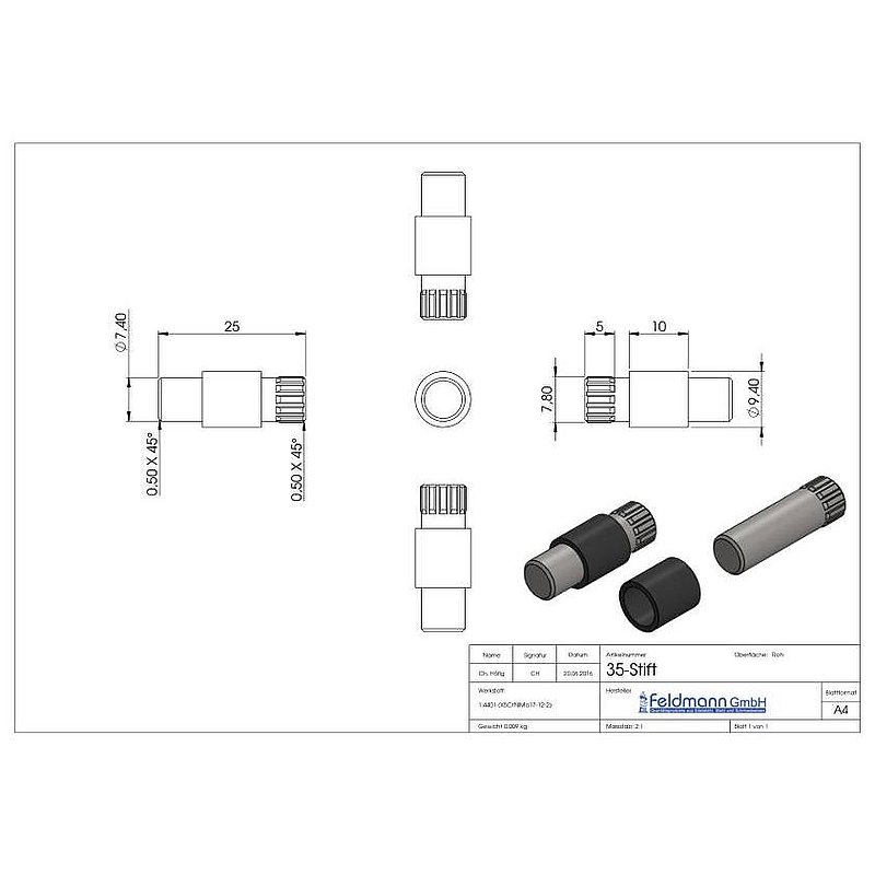 Sicherungsstift für Mod. 35
