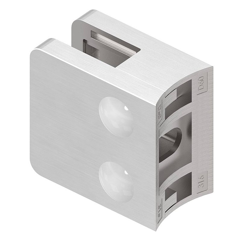Glass terminal Mod. 31, connection: 60.3mm, AISI316