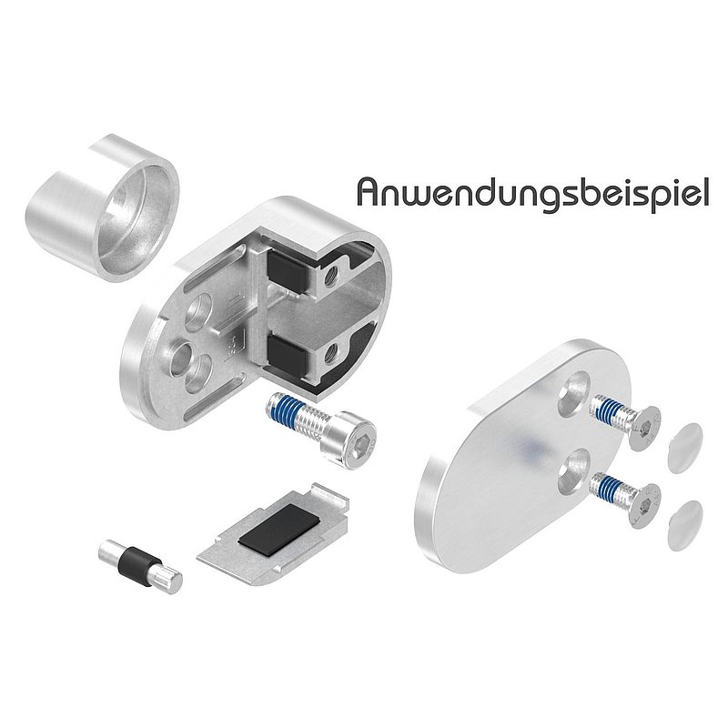 Sichtschutz Endglasklemme Mod. 25, V2A