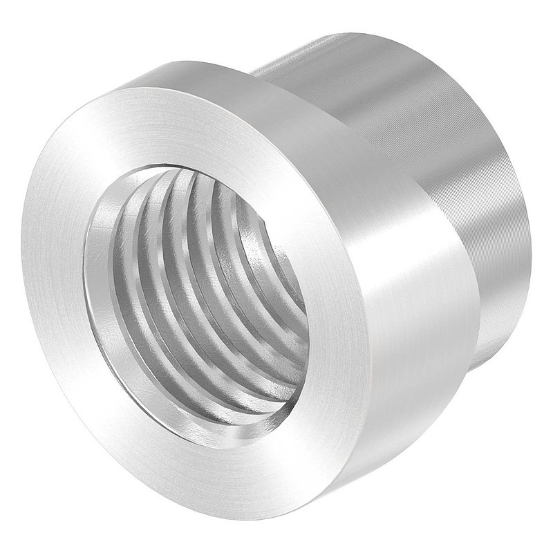 Gewindehülse, passend zu Torband 120-M20-VA, für Rohr 42,4mm, V2A