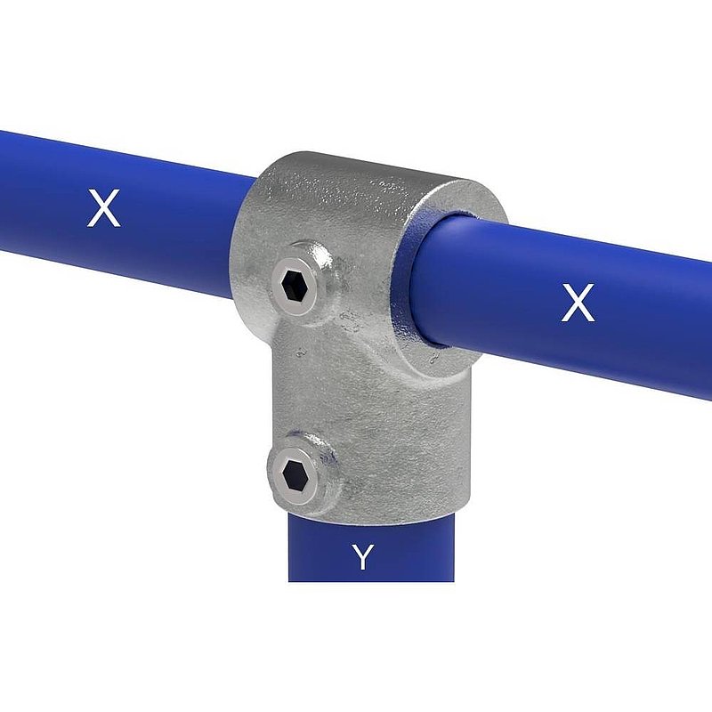 T-Stück kurz, für Rohr Ø 48,3 / 42,4mm