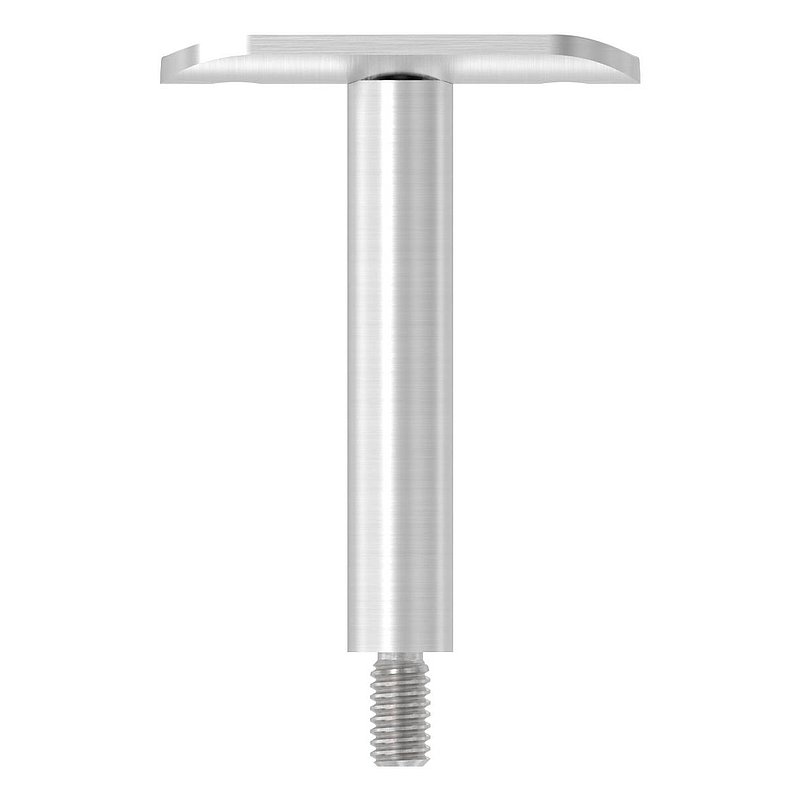Pin Ø 14mm with handrail connection plate for tube 33.7mm, AISI304