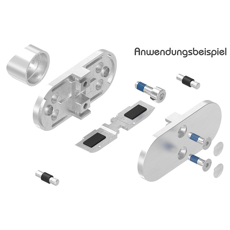 Sichtschutz Mittelglasklemme Mod. 25, V2A