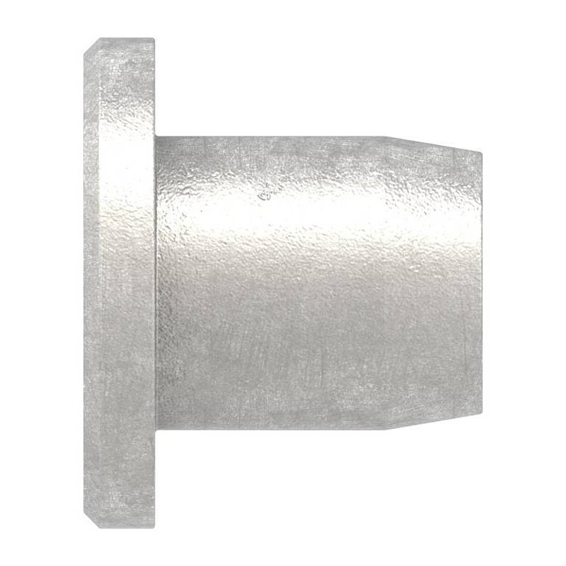 Sleeve nut with flat head and ISK, M6, AISI304
