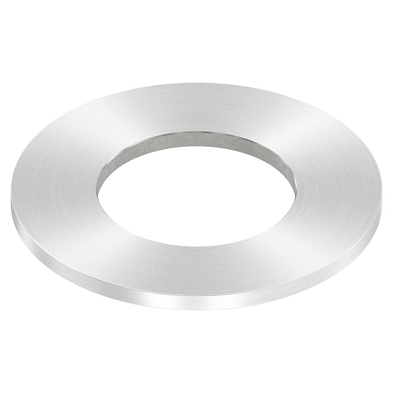 Anchor plate Ø 80x4mm, with round grinding, AISI304