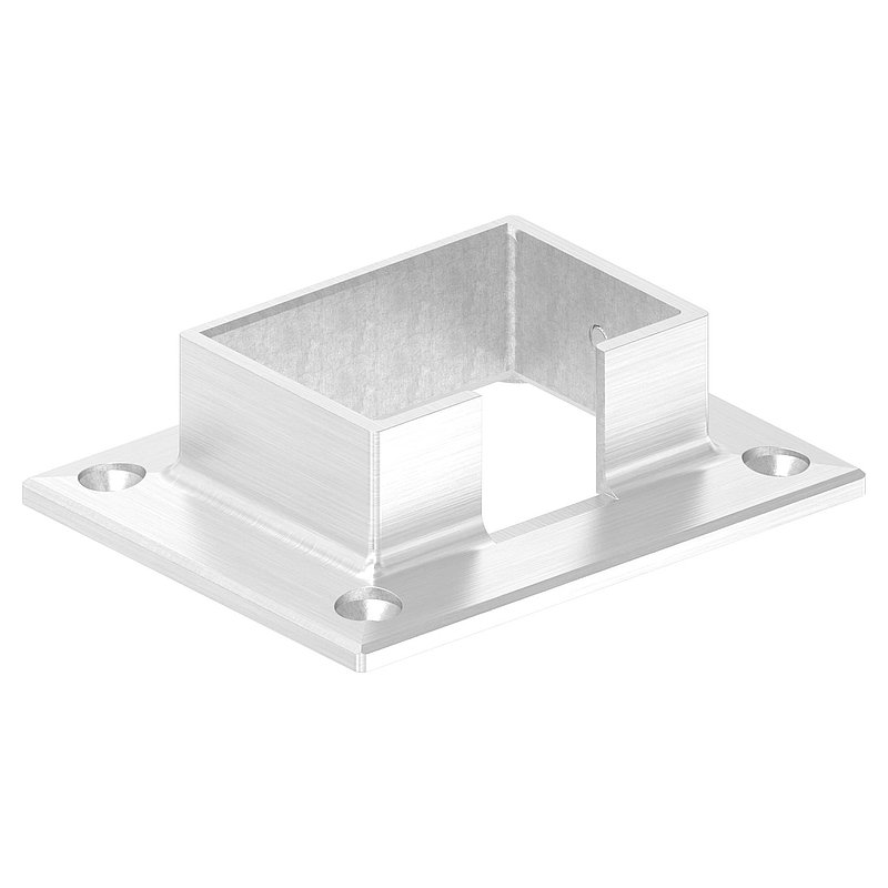 Wandbefestigung für Nutrohr 60x40mm, V2A