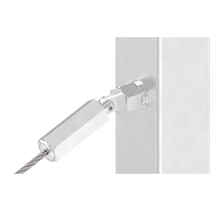 Embout fileté à monter soi-même, avec articulation, pour câble Ø 4mm, V2A