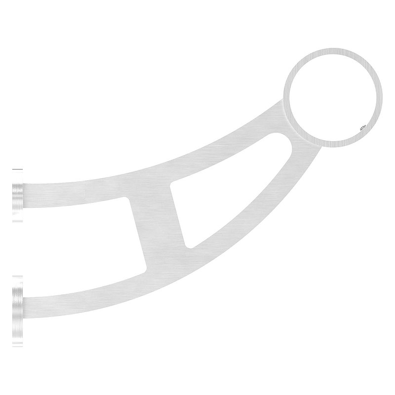 Fußlauf- / Handlaufstütze, für Rohr 48,3mm, V2A