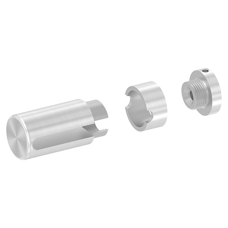 Brenk Grundhalter für Flachstäbe 50x8mm, ALU
