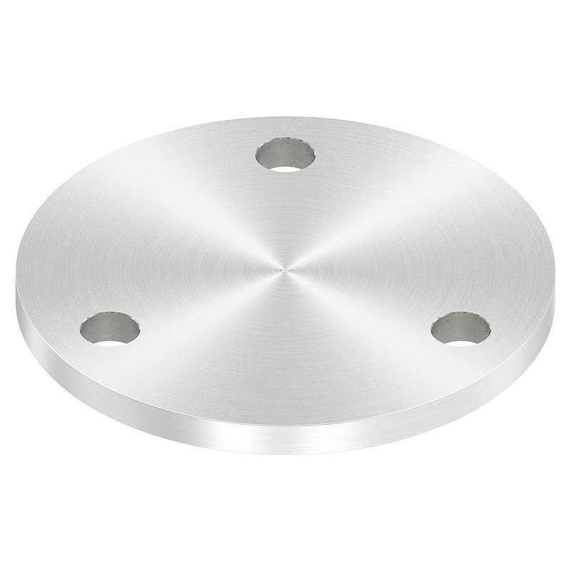 Ankerplatte Ø 120x8mm, mit Rundschliff, V2A
