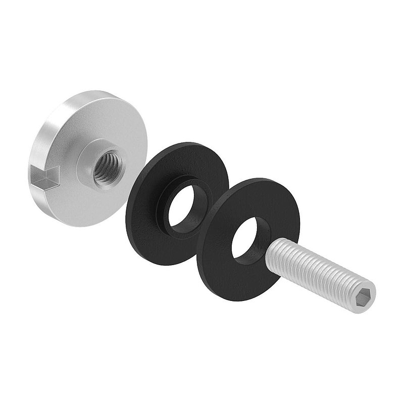 Glaspunkthalter Ø 30mm, passend zu Brenk-Halter, V2A
