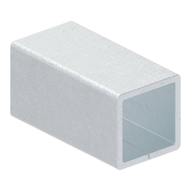 Ausgleichshülse von 8x8 auf 10x10mm, verzinkt