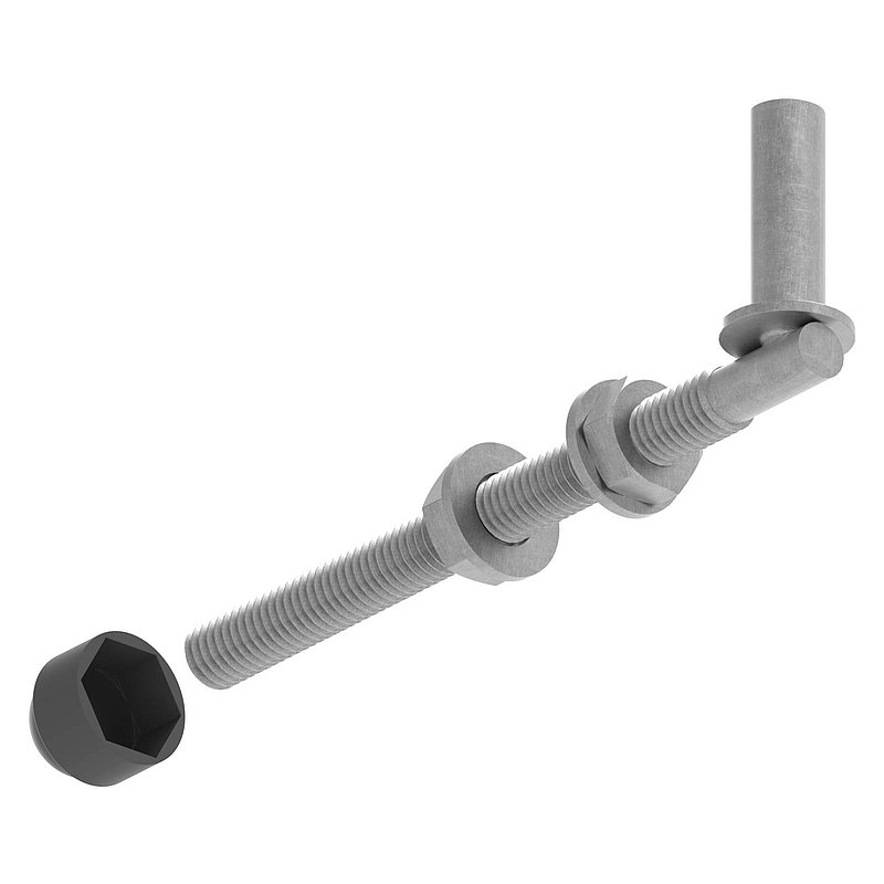 Kloben zum Durchschrauben für Ø 13mm, L: 160mm
