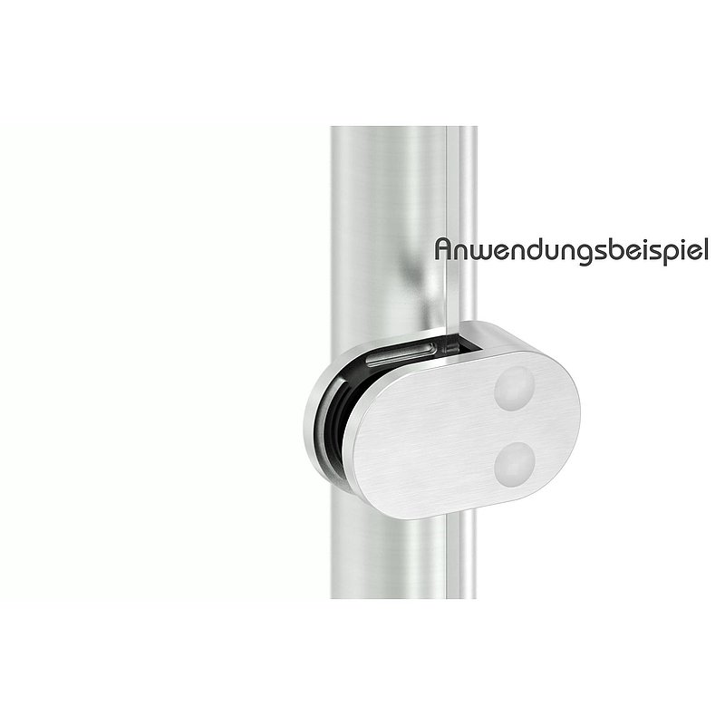 Sichtschutz Endglasklemme Mod. 25, V2A